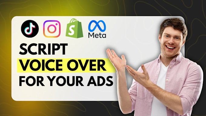 provide you script and voice over for your tiktok ads