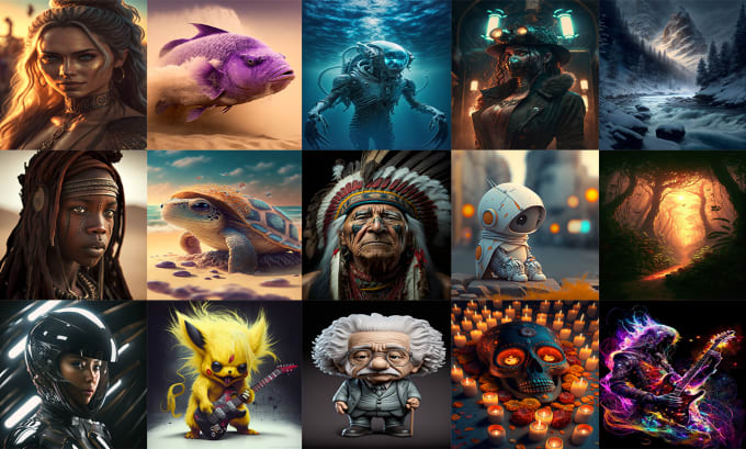 Review! I will create 2 illustrations, portraits or character designs  for $20