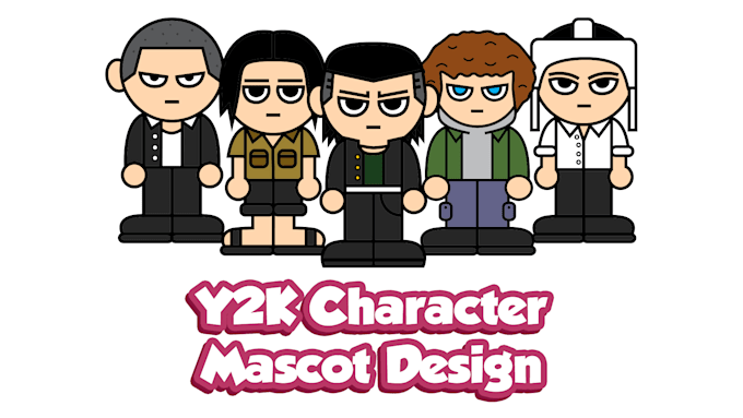 create awesome y2k character or mascot style potrait