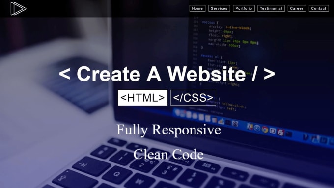 Create html,css responsive website for you by M_ahmad60 | Fiverr