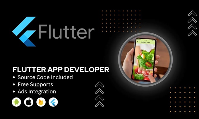 build custom mobile apps in flutter for android and ios