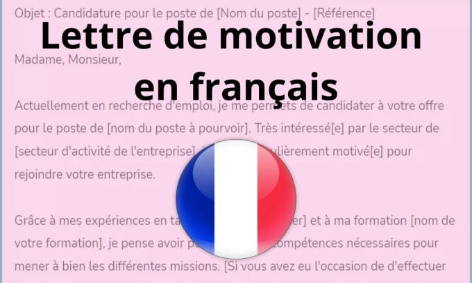 Écrire Une Lettre De Motivation En Francais By Khalidait1 Fiverr 8014