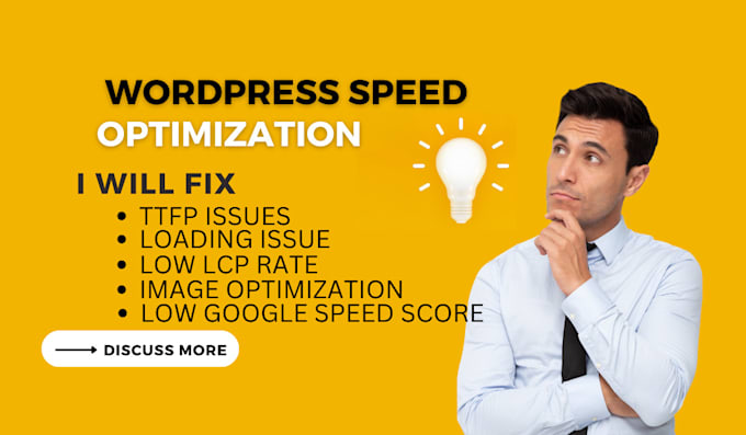 fix wordpress page speed optimization, low lcp ,ttfb issues
