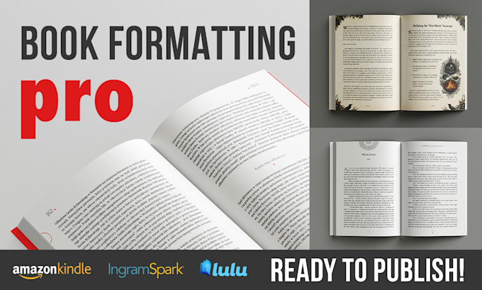 do fiction novel book formatting and ebook design