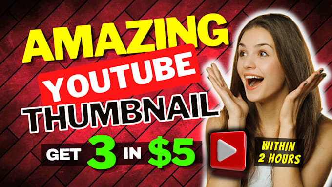 Create attractive youtube thumbnails within few hours by Db_nipuna | Fiverr