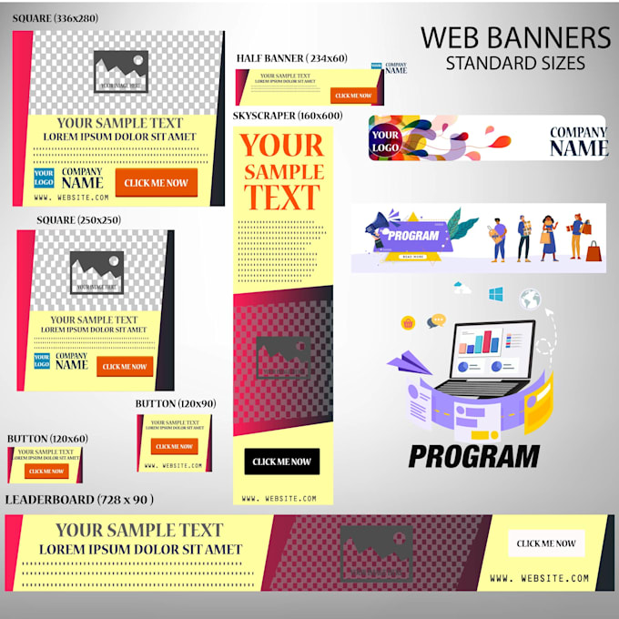 do impressive web banners design for your business