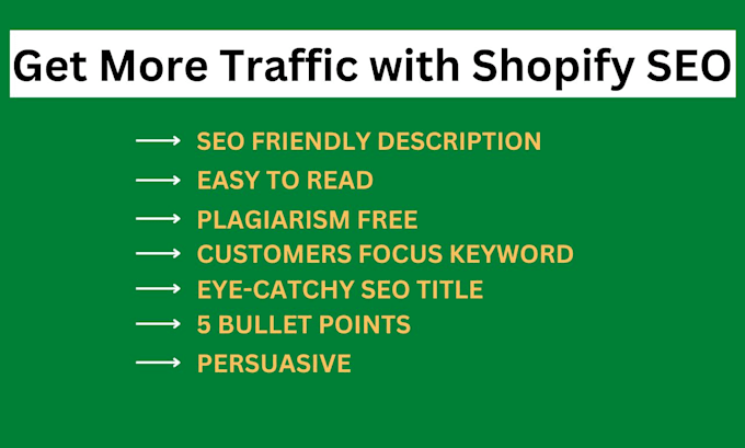 do SEO optimized product description