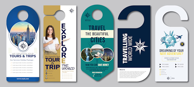 design creative door hangers for your business
