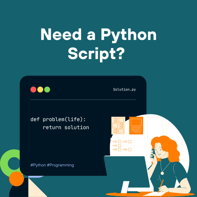 Solve your every programming problem in python by Python_guy_ | Fiverr