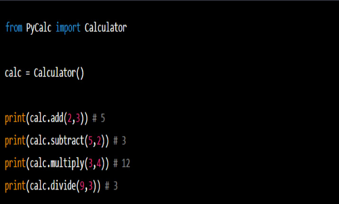 Create a calculator in python using pycalc by Farzadhussain | Fiverr