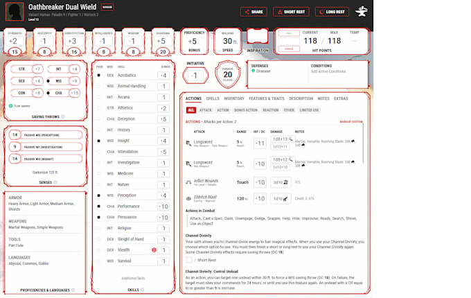 Make you a custom optimized dnd 5e character build by Dnd_showcase | Fiverr
