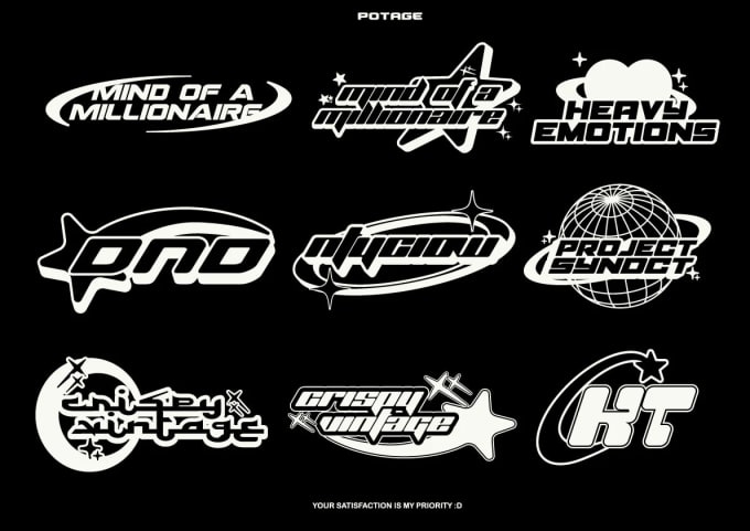make custom y2k streetwear logo design