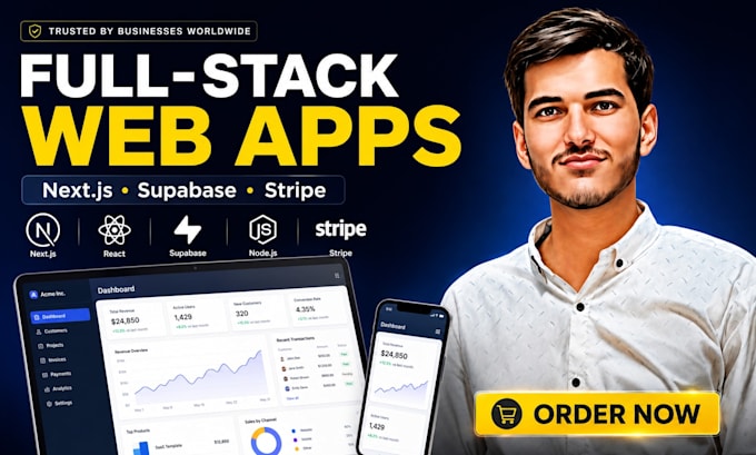 build full stack web apps with react next js supabase gsap