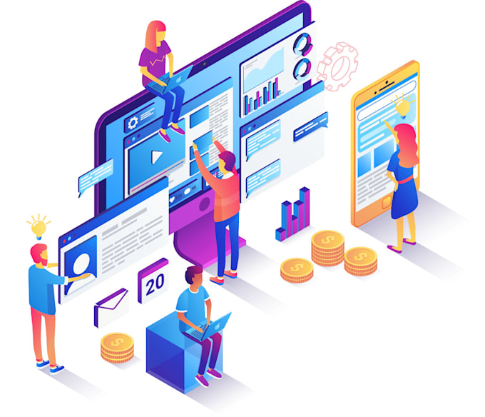 Create responsive and custom web application with outstanding look and ...
