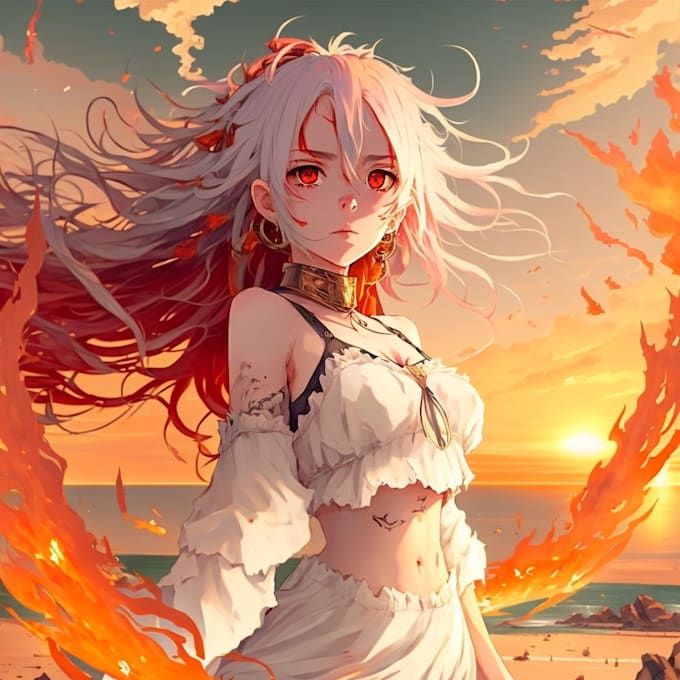 Create your own original anime character by Hailey211nel956 Fiverr