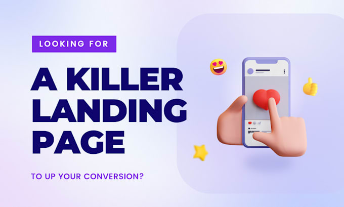 I will create a stunning landing page in figma