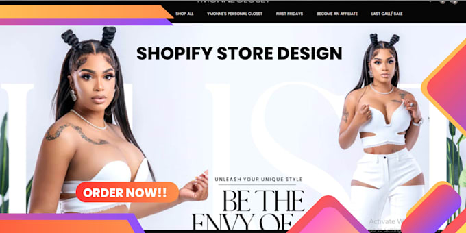 design shopify shine on store, shopify dropshipping store design, redesign seo