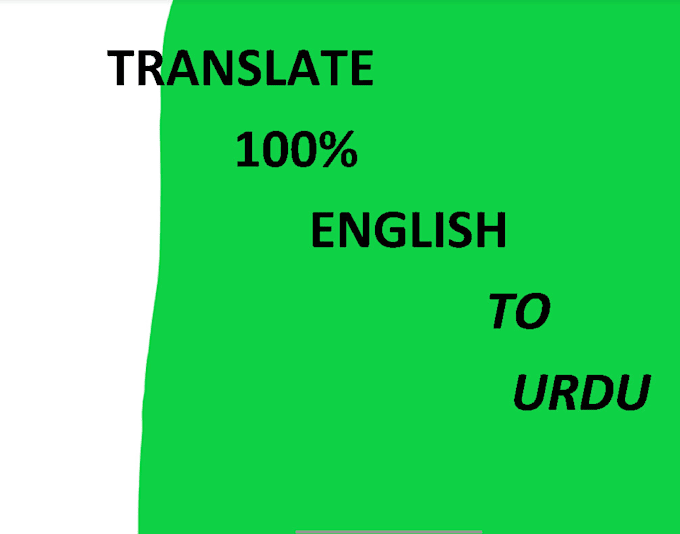 Translate english to urdu by Meesamabbas504 Fiverr