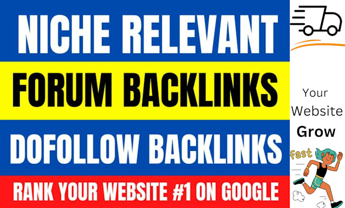 manually create premium forum backlinks off page SEO