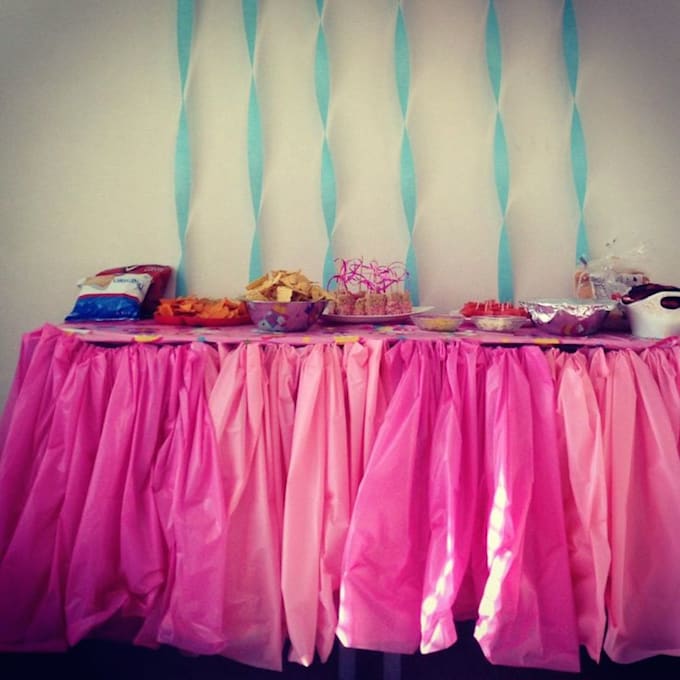 How To Make Table Skirting Step By With Picture