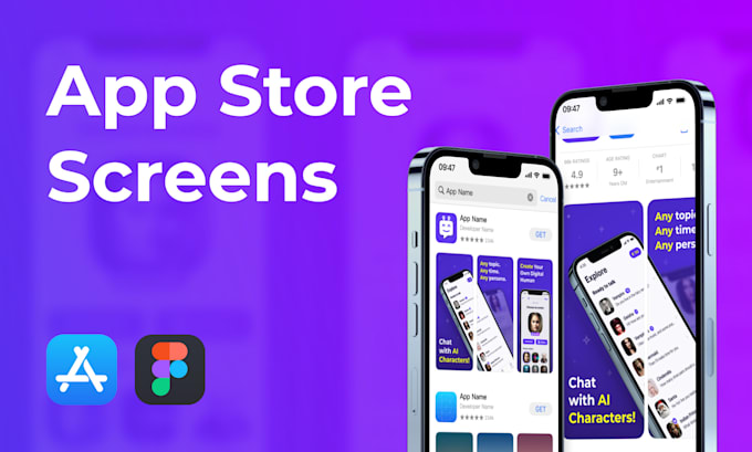 draw screenshots for the app store for any app
