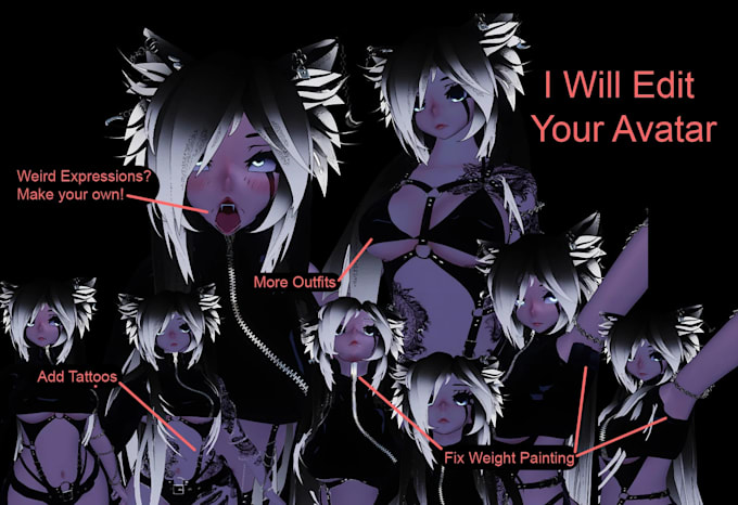 edit vrchat avatars for you