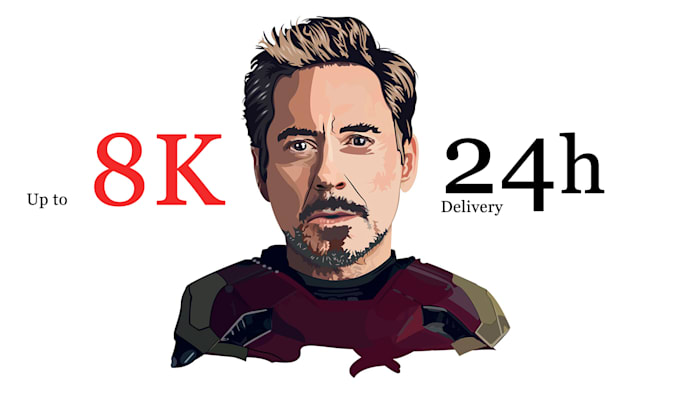 make a vector portraits from your photo in 24 hours