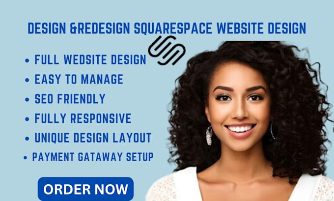 Do responsive squarespace website design or redesign squarespace seo ...