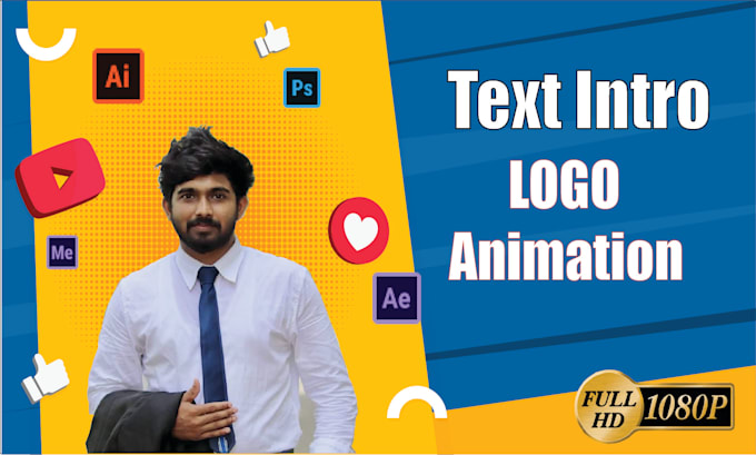Create video text animation 3d intro for business or website by ...