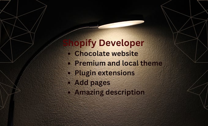 create shopify chocolate website