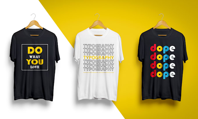 design custom typography minimalist t shirt for you