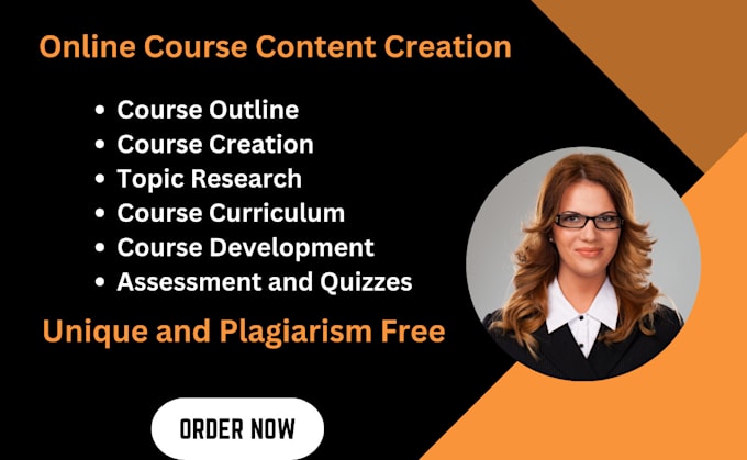 Create online course content development and course curriculum by Paul ...