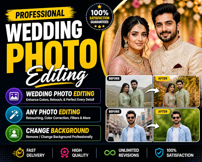 do wedding photo editing