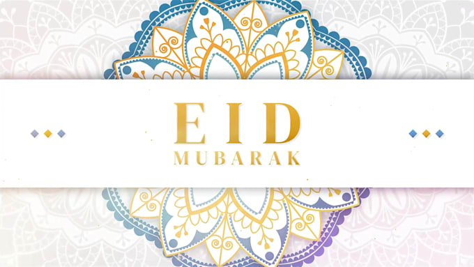 create eid mubarak video or eid al adha greetings