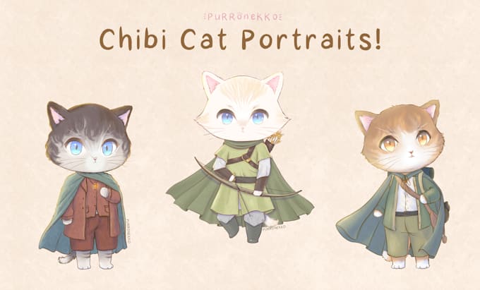 draw a chibi cat based on your photo