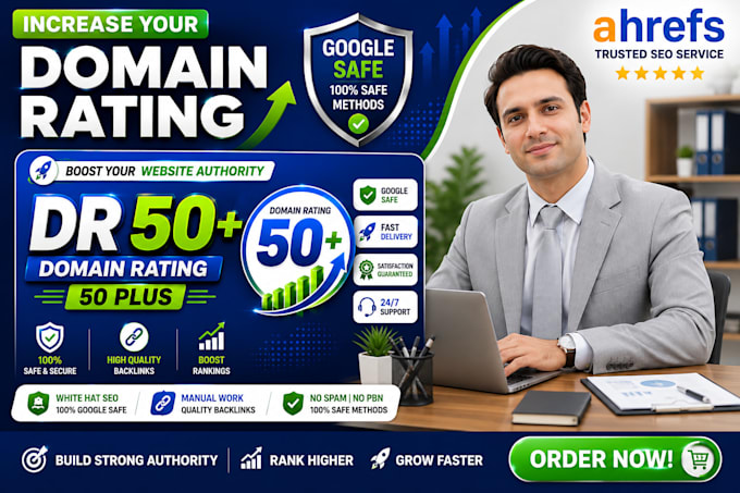 increase domain rating increase ahrefs DR 50 plus