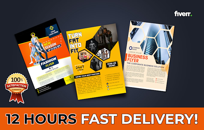 design custom stylish fashion flyer and marketing materials