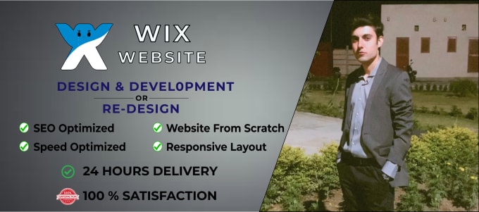Build or design wix blank or template based website for you by Amjad