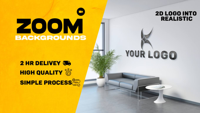 Design a custom zoom virtual background with your logo by Kasokystudios ...