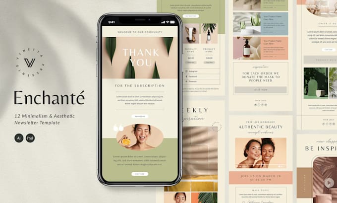 Design editable substack, beehiiv, mailgun, mailchimp email 