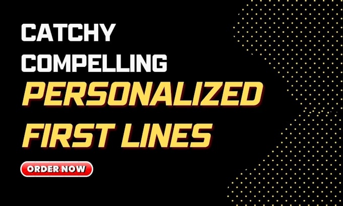 write 500 personalized first lines for cold email campaigns
