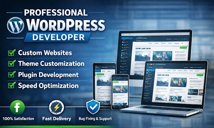 create a modern and mobile responsive wordpress website