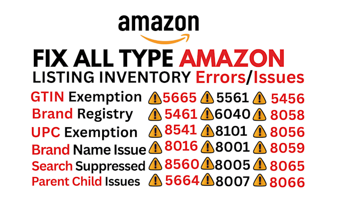 fix amazon listing issues, listing error code 8541 5665, approve gtin exemption