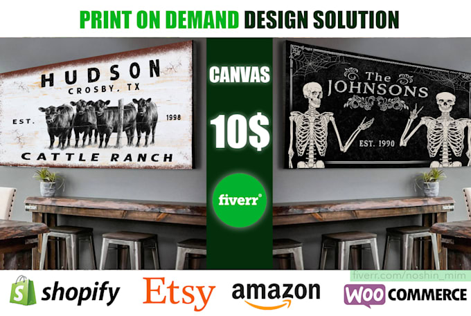 design custom canvas wall art and posters