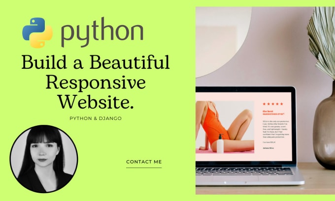 Build a beautiful responsive website with python by Selintunr | Fiverr