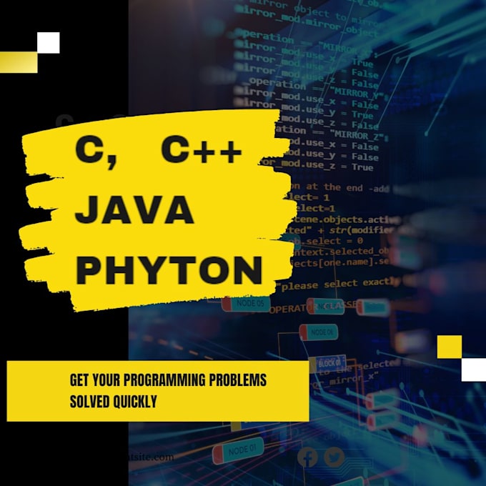 Do your programming tasks in java, phyton, c, and cpp by Mudassir3810w ...