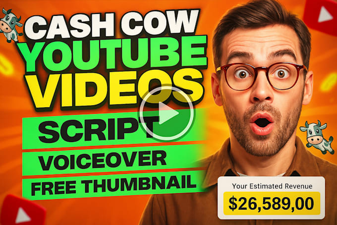 script, edit, and deliver viral faceless youtube videos cashcow ready
