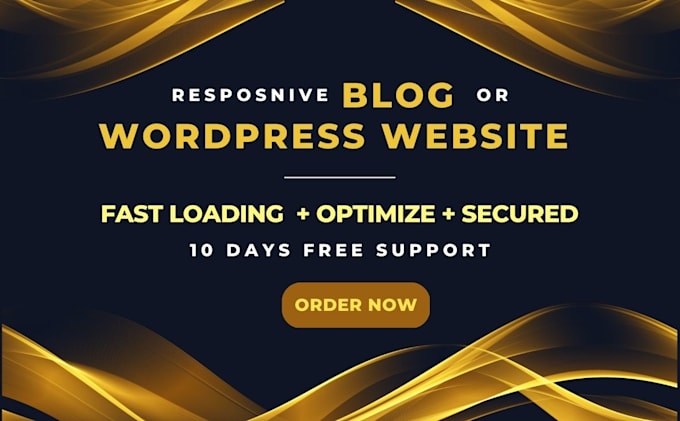 setup responsive wordpress website or blog