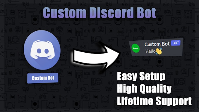 Create a custom discord bot for your server by Bebedi | Fiverr