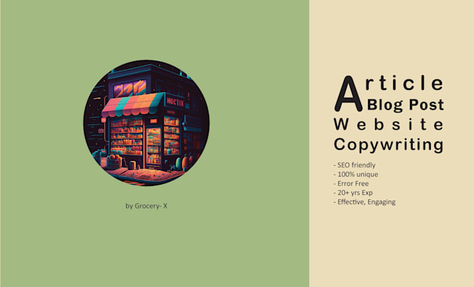 write articles and blog posts tailored to your needs